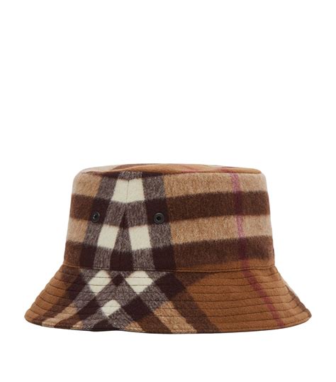 men's burberry hat sale|Burberry check wool bucket hat.